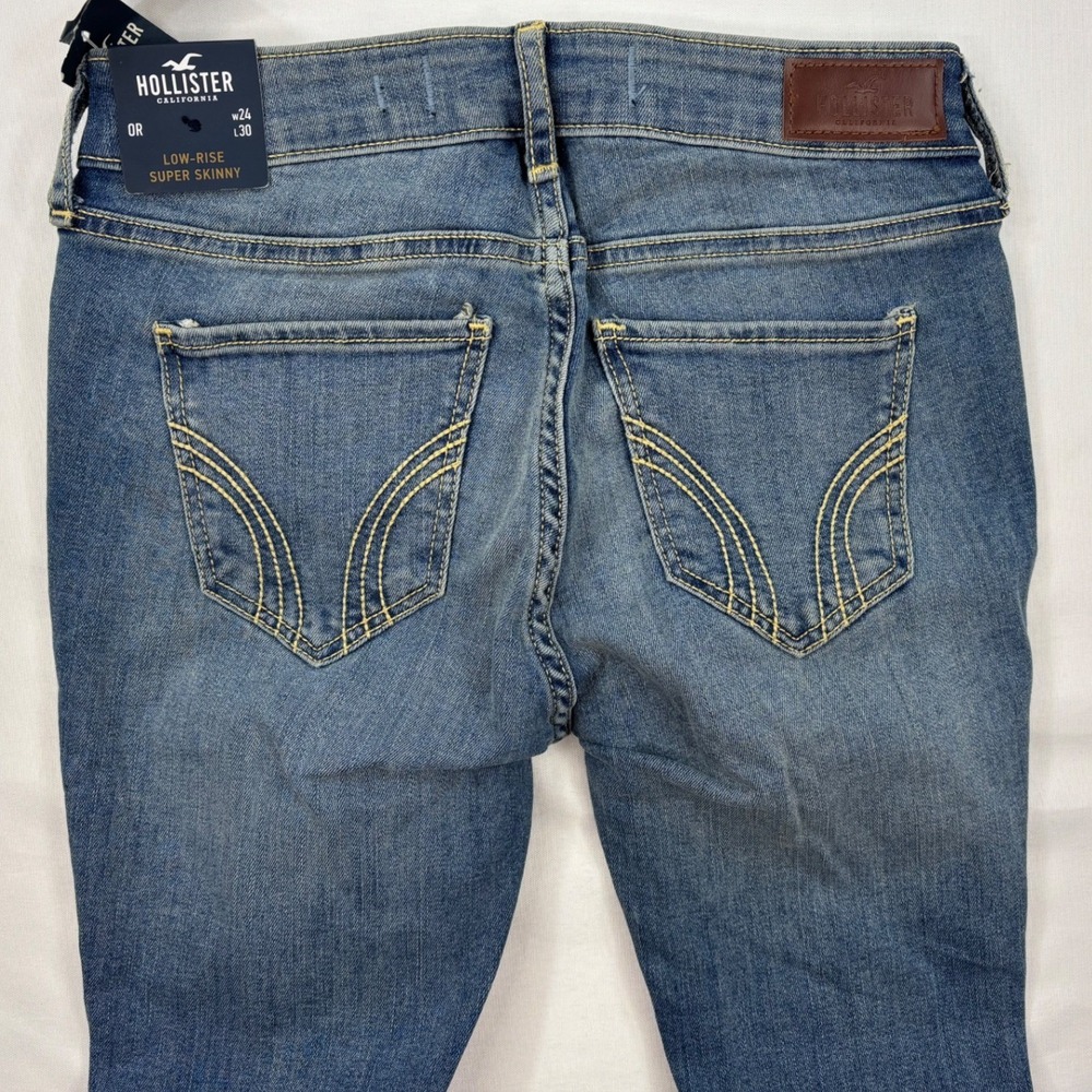Hollister Low Rise Super Skinny Jeans Size 24/30 NWT - Picture 7 of 8